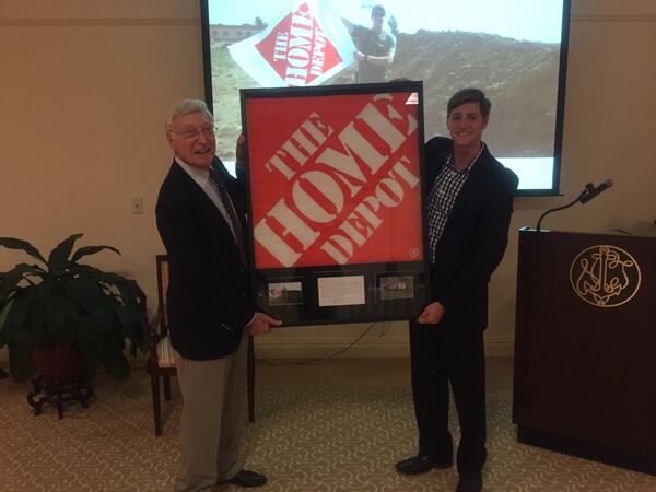 Bernie Marcus and Marcus Ruzek at Home Depot