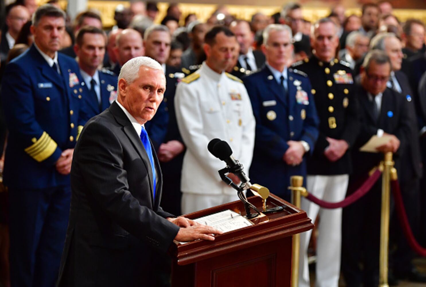 Photos: Sen. John McCain lies in state in U.S. Capitol Rotunda