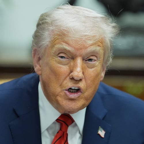 President Donald Trump speaks during a roundtable discussion with business leaders in the Roosevelt Room of the White House, Wednesday, Dec. 10, 2025, in Washington. (AP Photo/Evan Vucci)