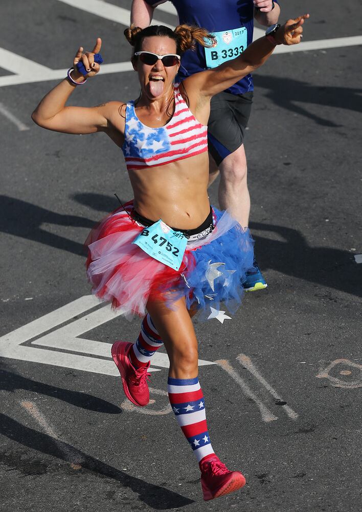 Photos: Patriotism at the AJC Peachtree Road Race