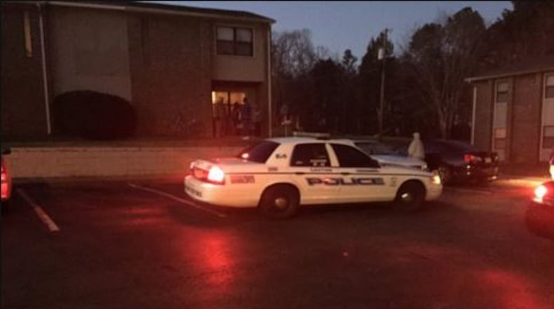 LaGrange police investigate after a 2-year-old was shot on Monday, Jan. 4, 2016. (Channel 2 Action News)