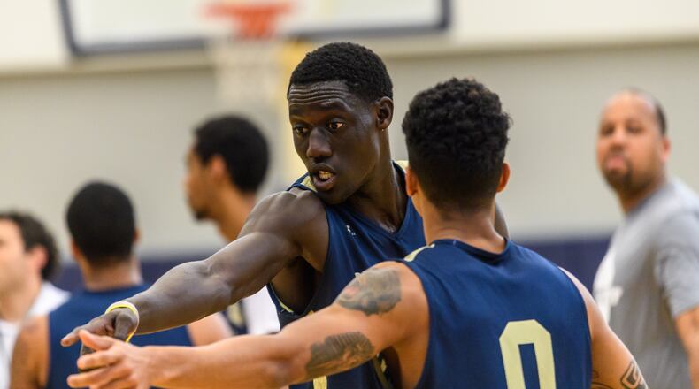 Abdoulaye Gueye at Georgia Tech men’s basketball practice, Zelnak Center, October 11, 2016
