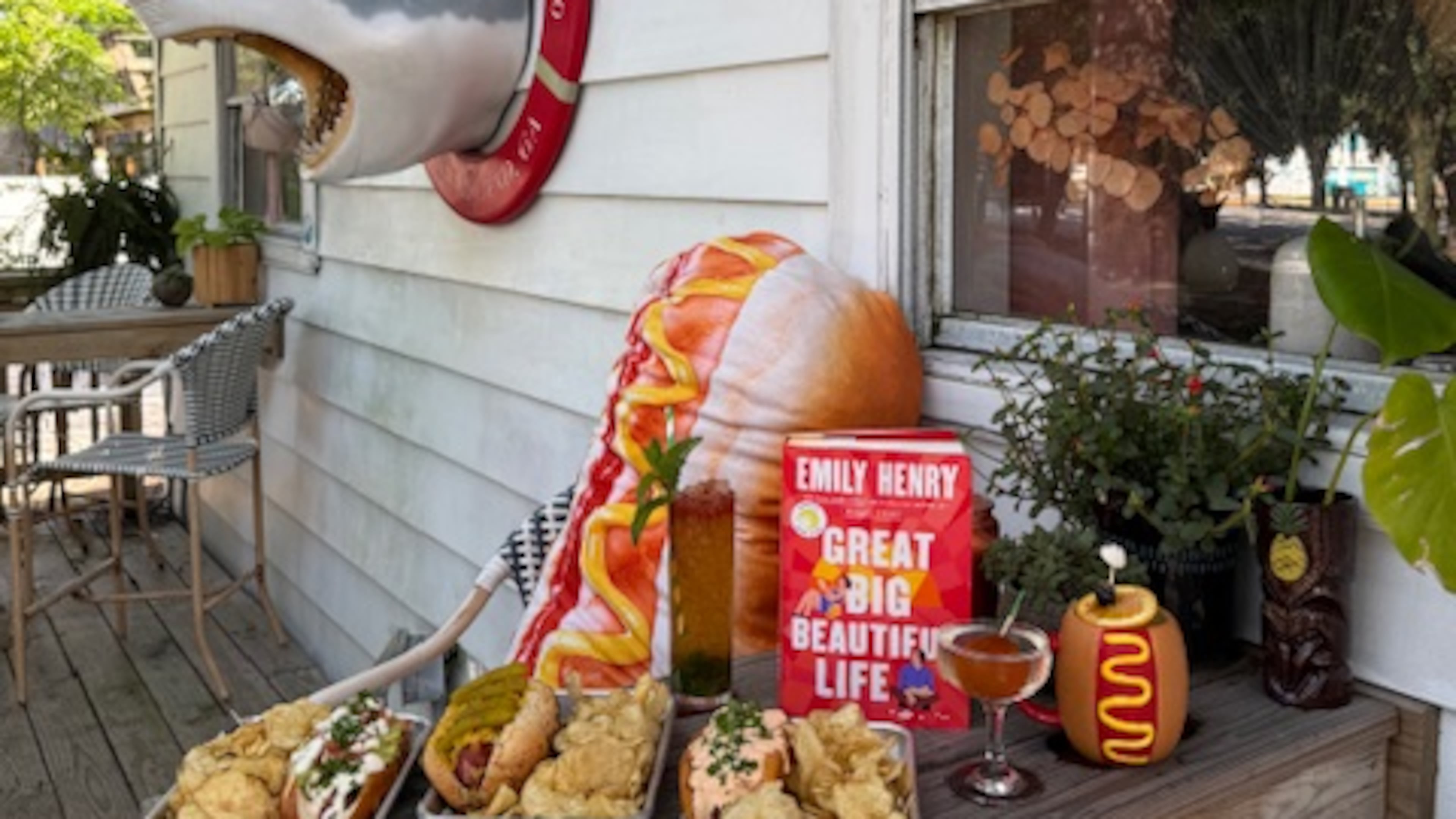 The fictional island setting off the Georgia coast in Emily Henry’s new bestselling novel "Great Big Beautiful Life" bears resemblance to numerous locales on Tybee Island, including Sea Wolf restaurant. (Courtesy of Sea Wolf)