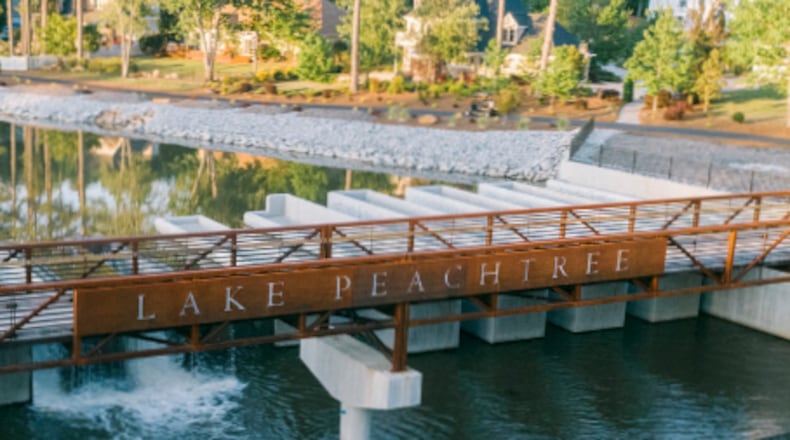 Only Peachtree City residents and their accompanied guests are allowed to use Lake Peachtree for swimming, boating or fishing. Courtesy Peachtree City