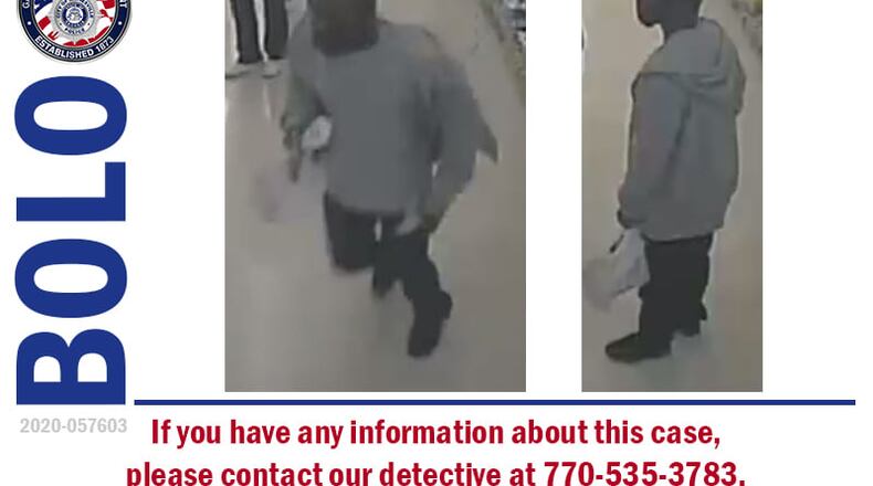 Police said the man left the store with an unknown amount of money.