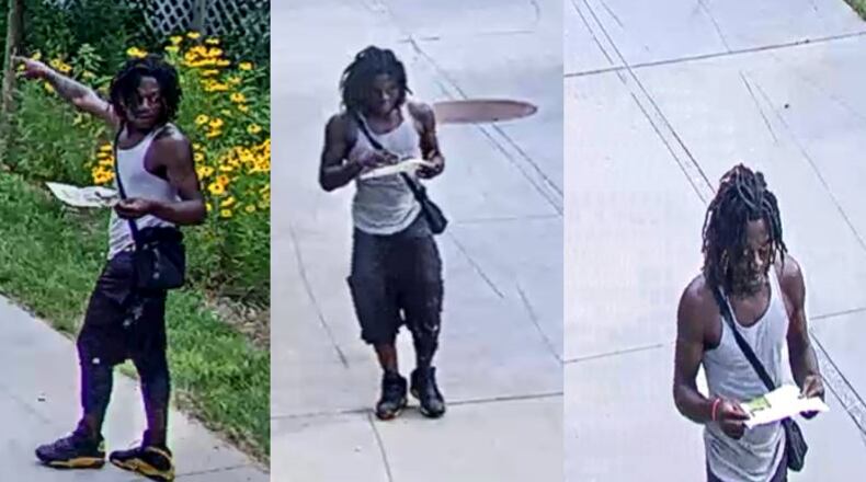 Crime Stoppers Atlanta posted these three photos to Facebook. Officials said this is the man they are looking for in connection with an armed robbery on the Beltline.
