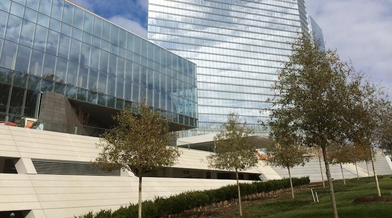 The MGM National Harbor resort in Oxon Hill, Md., just outside of Washington, D.C., is seen as a model for what MGM Resorts International could build in Georgia if Las Vegas-style gambling is legalized in the state. The $1.4 billion complex includes a 308-room hotel, 12 eateries, a 125,000-square-foot casino floor, retail and a 3,000-seat theater. The resort opens in December 2016. J. Scott Trubey/strubey@ajc.com