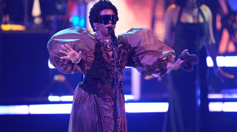 Lauryn Hill perform during the BET Awards on Sunday, June 28, 2026, at the Peacock Theater in Los Angeles. (AP Photo/John Locher)