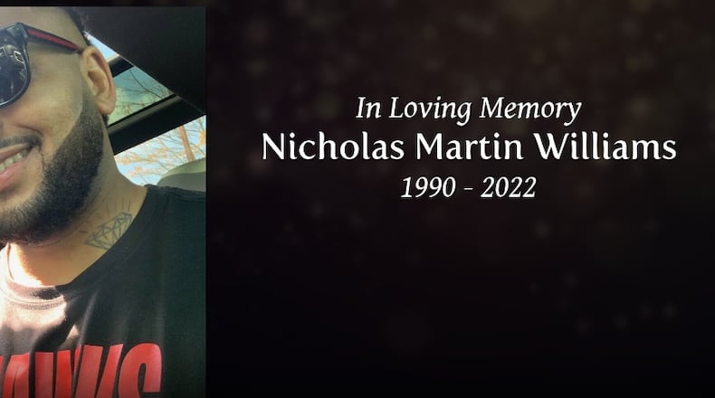 Nicholas Williams, 32, was found dead in December 2022, his body burned beyond recognition, Atlanta police said. Investigators later determined his cause of death was a gunshot wound.