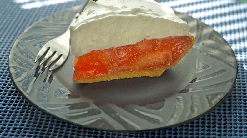 The grapefruit pie is the signature dessert at Lang’s Taste of Florida Cafe in Haines City, Fla. (Visit Central Florida)