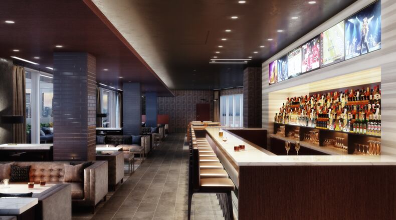 A rendering of what Whiskey Blue at W Atlanta-Buckhead will look like post-renovation.