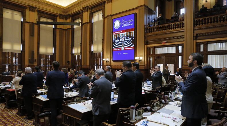 The Georgia House of Representatives voted on many bills Tuesday, including a proposal to overhaul the DeKalb County Board of Ethics. BOB ANDRES / BANDRES@AJC.COM