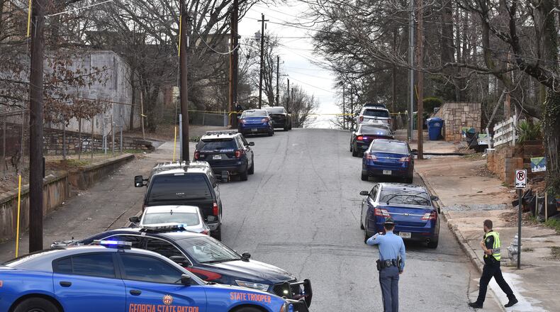 Georgia State Patrol troopers and Atlanta police were on the scene of an officer-involved shooting in southwest Atlanta.