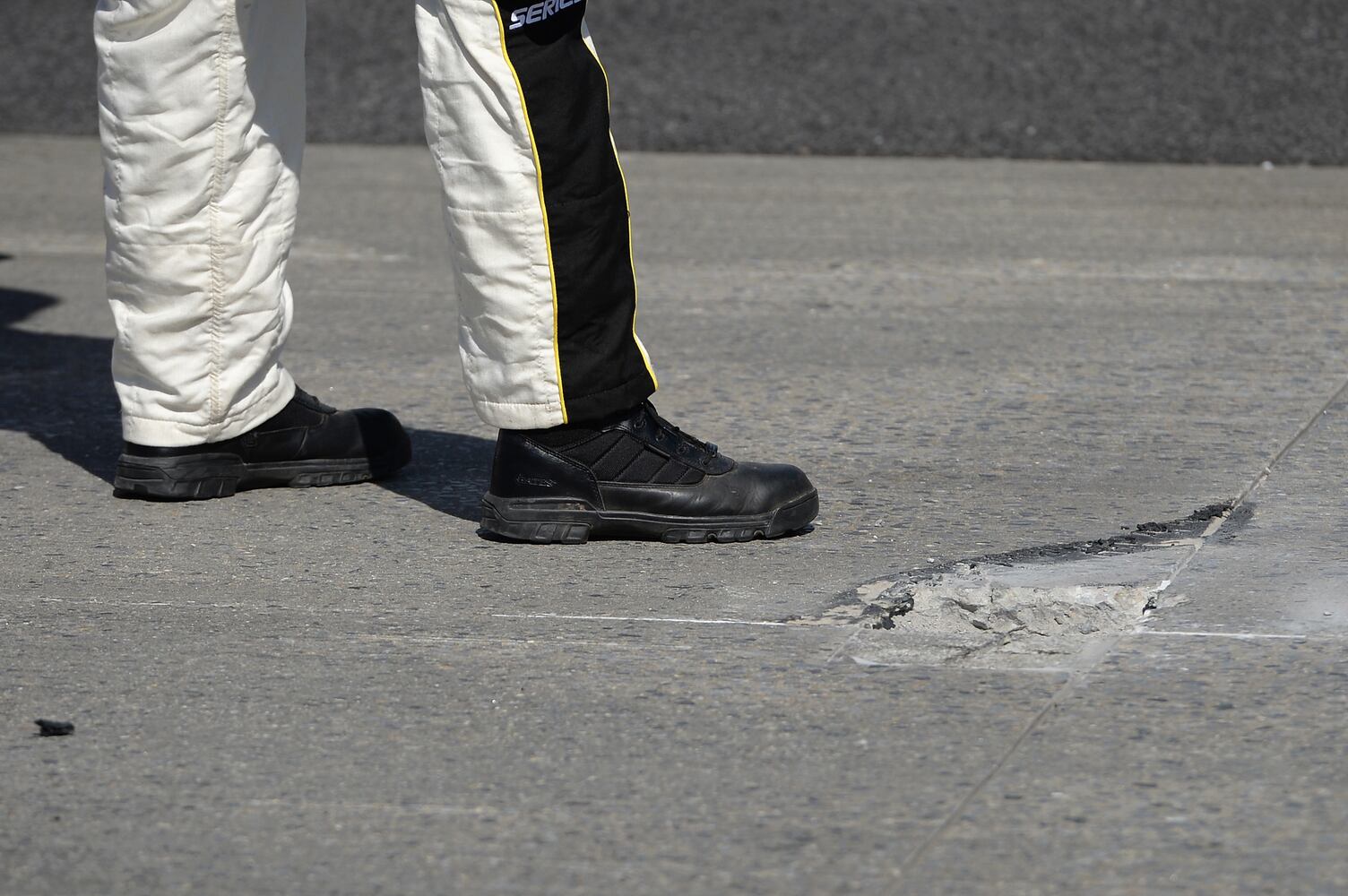 Track damage stopped race for 22 minutes