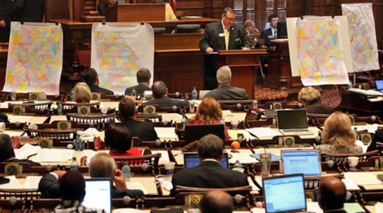State Rep. Pedro "Pete" Marin of Duluth debates proposed redistricting maps during a special session on redistricting in August 2011. The General Assembly will meet later this year for another redistricting session once the state receives new data from the U.S. census of 2020.