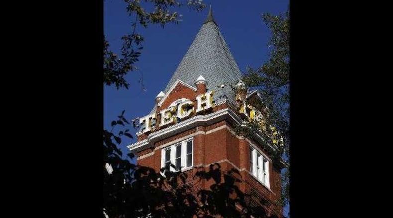 Tech Tower on Georgia Tech's main campus.