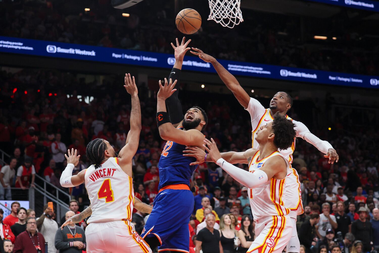 NBA first round playoff game 3 between New York Knicks and Atlanta Hawks