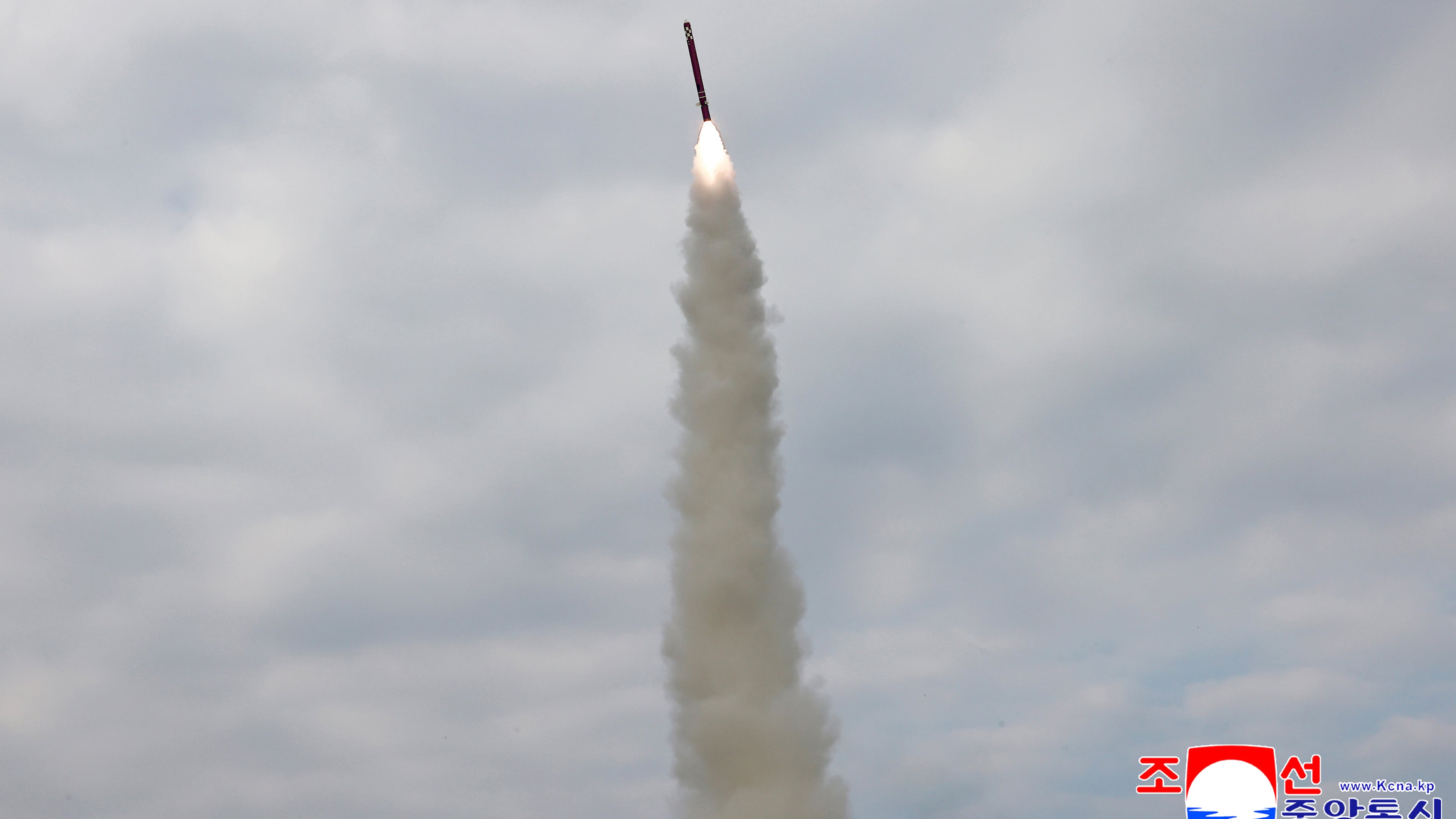 This photo provided by North Korean government shows what it says a test of a sea-to-surface cruise missile at an undisclosed place in North Korea, Tuesday, Oct. 28, 2025. Independent journalists were not given access to cover the event depicted in this image distributed by the North Korean government. The content of this image is as provided and cannot be independently verified. Korean language watermark on image as provided by source reads: "KCNA" which is the abbreviation for Korean Central News Agency. (Korean Central News Agency/Korea News Service via AP)