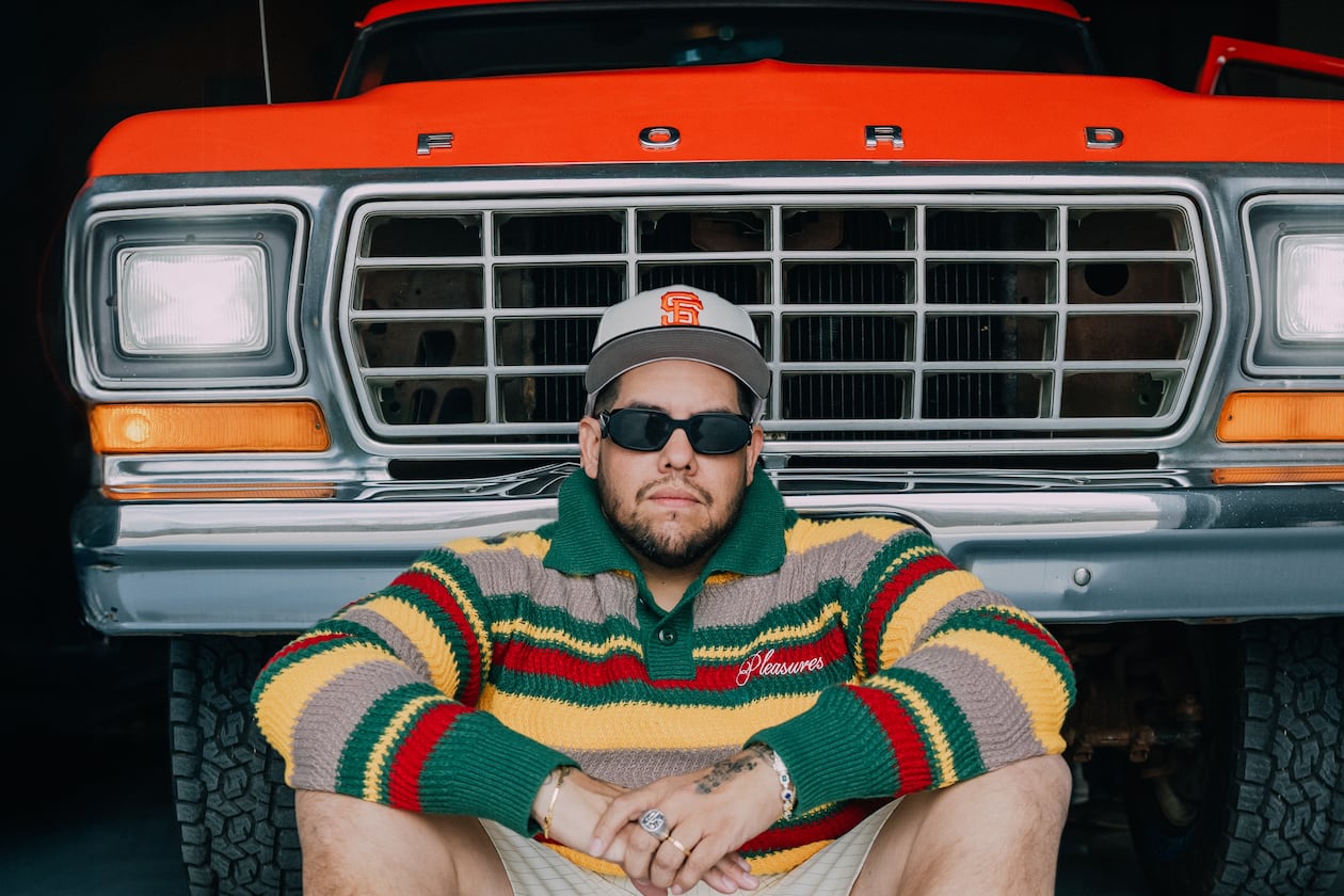 Rome Ramirez poses with a pickup, befitting a Californian who moved to Nashville, Tennessee, during the pandemic. (Courtesy of C. McNaney)
