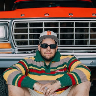 Rome Ramirez poses with a pickup, befitting a Californian who moved to Nashville, Tennessee, during the pandemic. (Courtesy of C. McNaney)