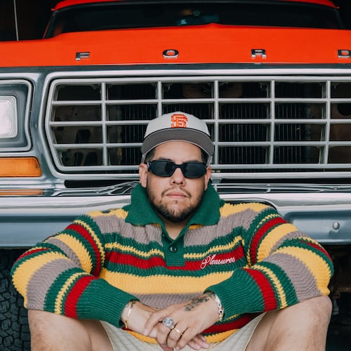 Rome Ramirez poses with a pickup, befitting a Californian who moved to Nashville, Tennessee, during the pandemic. (Courtesy of C. McNaney)