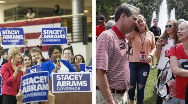 Celebrities and candidates are making their pitch to young Georgia voters.