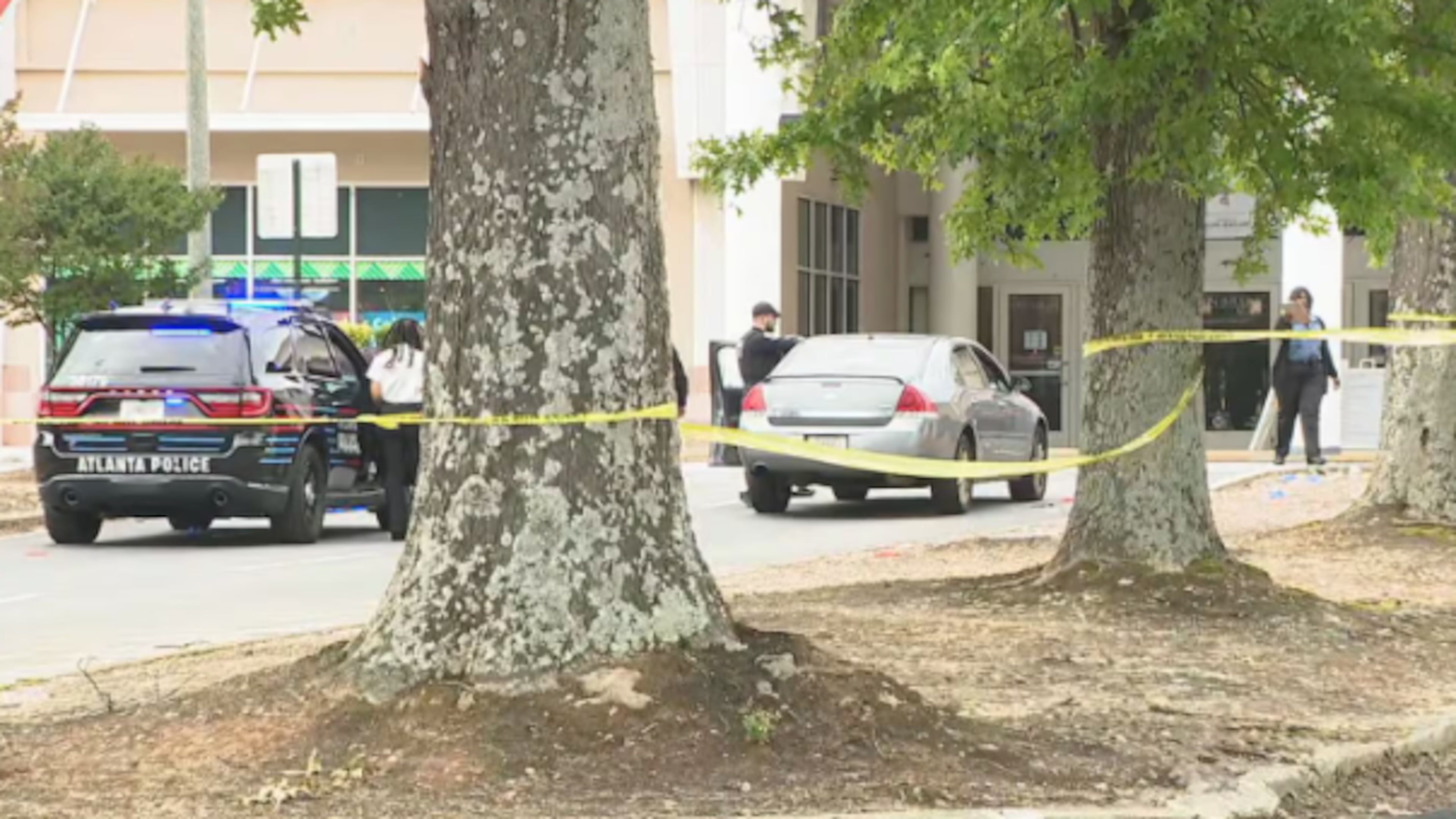 Two men drove to Greenbriar Mall on Thursday afternoon after being shot at a nearby townhome, police said.
