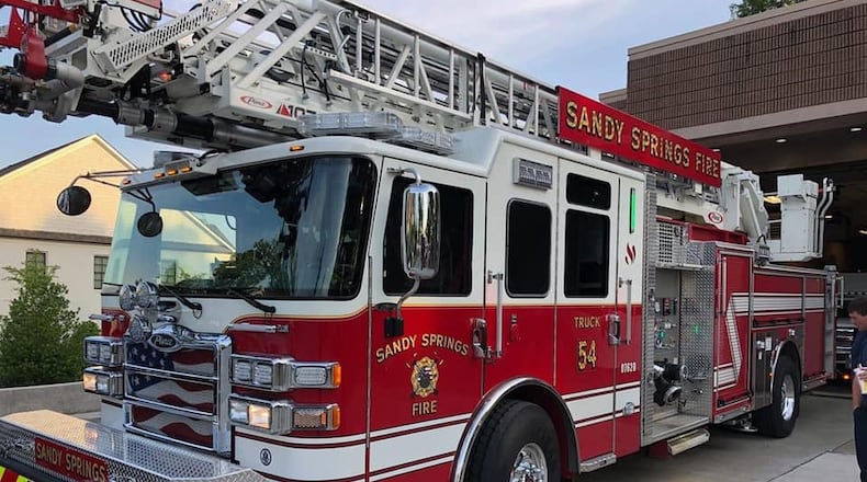 Deputy City Manager David Wells and Mayor Rusty Paul said part of the funds will be dedicated to sewage work and an underground tank found by construction crews across from the work site, as well as a traffic signal near the fire station location. (Courtesy Sandy Springs Fire Department)