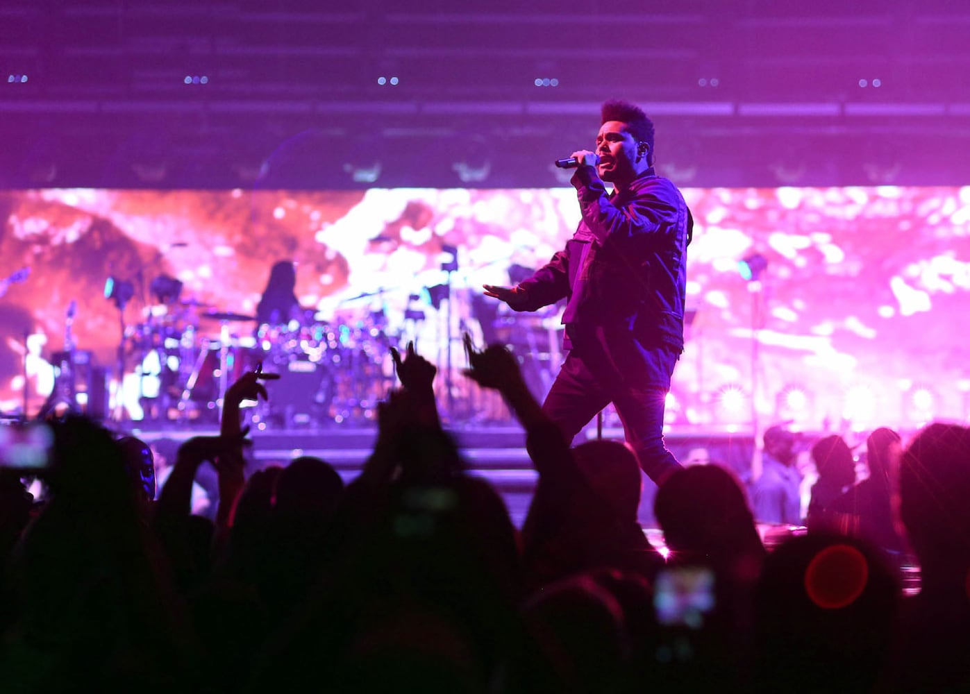 The Weeknd performs at Philips Arena in Atlanta