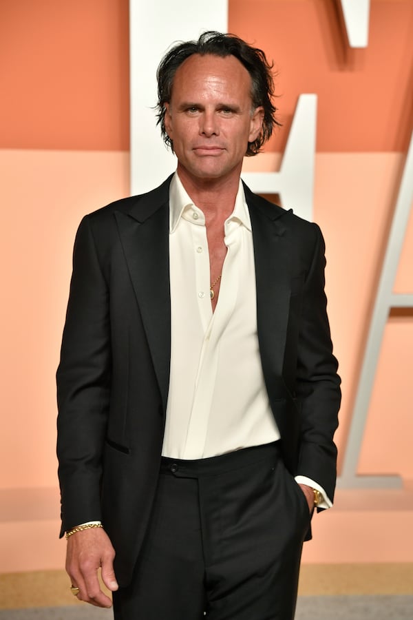 FILE - Walton Goggins arrives at the Vanity Fair Oscar Party on Sunday, March 2, 2025, in Beverly Hills, Calif. (Photo by Evan Agostini/Invision/AP, File)