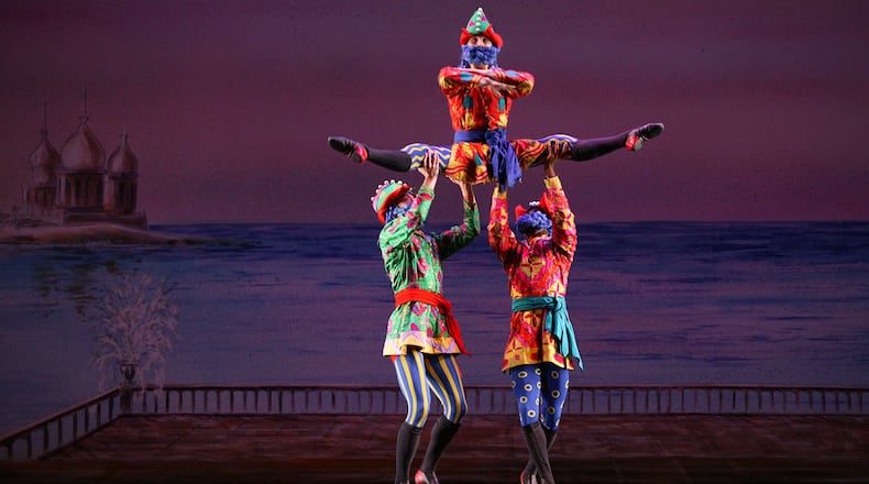 The Russian Trepak dance is one of the most popular parts of Atlanta Ballet’s “Nutcracker” choreographed by John McFall. Contributed by Charlie McCullers/Atlanta Ballet