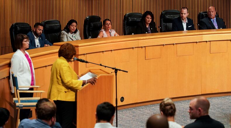 Gwinnett commissioners will decide what to do about an ethics violation of Commissioner Marlene Fosque next week. AJC FILE PHOTO