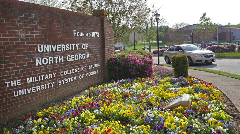 The University of North Georgia's campus in Dahlonega. AJC FILE PHOTO.