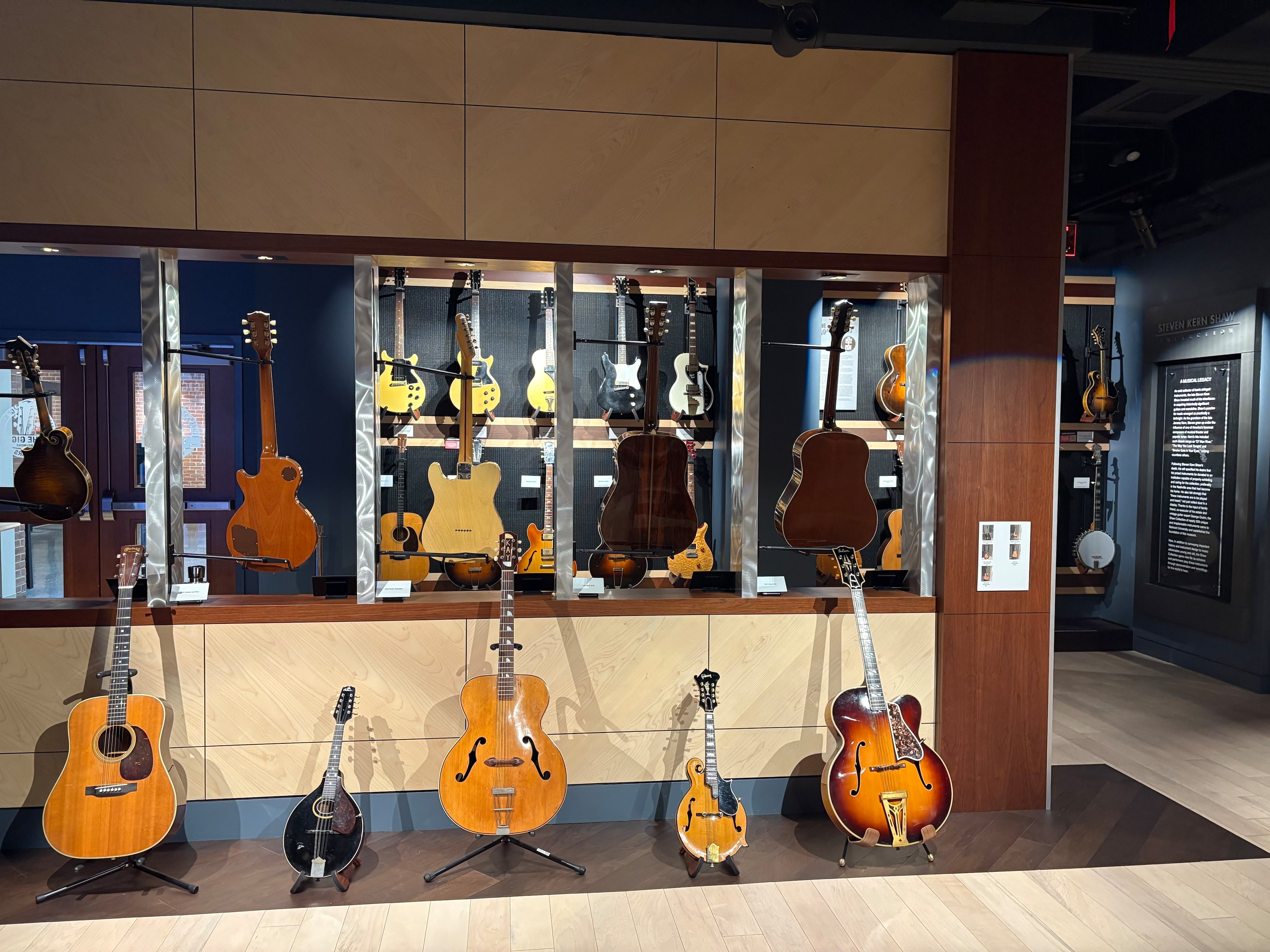 The Gallery of Iconic Guitars offers a rotating display of nearly 500 rare guitars and lutes. (Courtesy  of The GIG at Belmont)