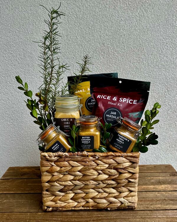 Jar Masala’s product line grew beyond spice mixes to include flavored ghee and meal kits. (Courtesy of Jar Masala)