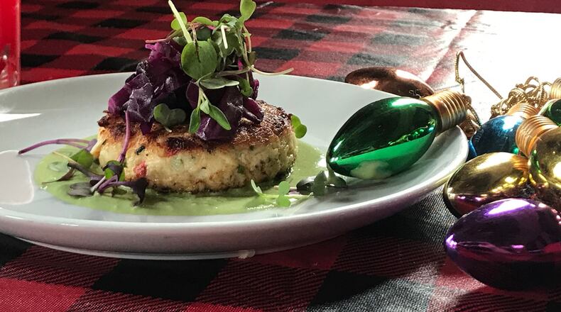 Blue Christmas is what Miracle on Highland calls this refined and delicious crab cake.