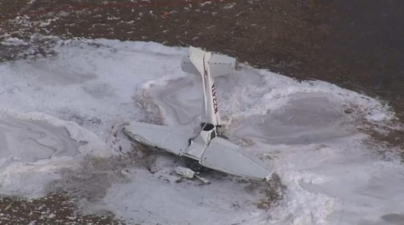 Two people have died after a plane crashed in Mansfield, Massachusetts, on Saturday afternoon, state police said.