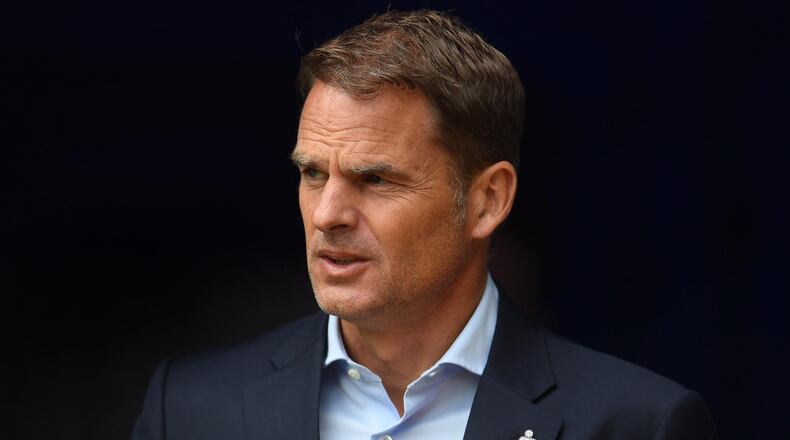 Frank de Boer during a Premier League match between Burnley and Crystal Palace at Turf Moor on September 10, 2017 in Burnley, England.