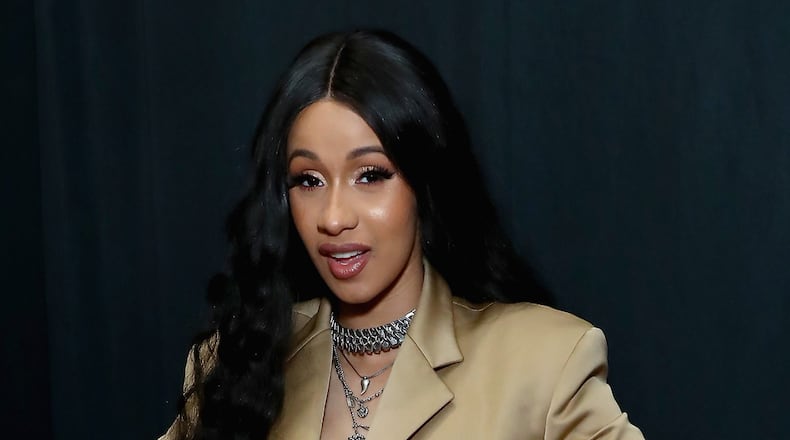 Rapper Cardi B is pregnant, according to one report. (Photo by Astrid Stawiarz/Getty Images for New York Fashion Week: The Shows)