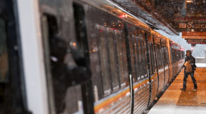 MARTA switched to a weekend schedule Wednesday, with ridership low because of the cold. AJC FILE PHOTO