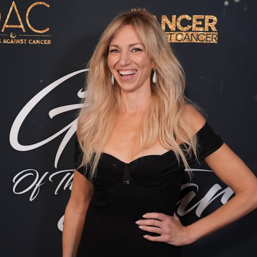 Debbie Gibson arrives at the Gala of the Stars benefit on Tuesday, Oct. 21, 2025, at The Beverly Hilton in Beverly Hills, Calif. (Chris Pizzello/AP)