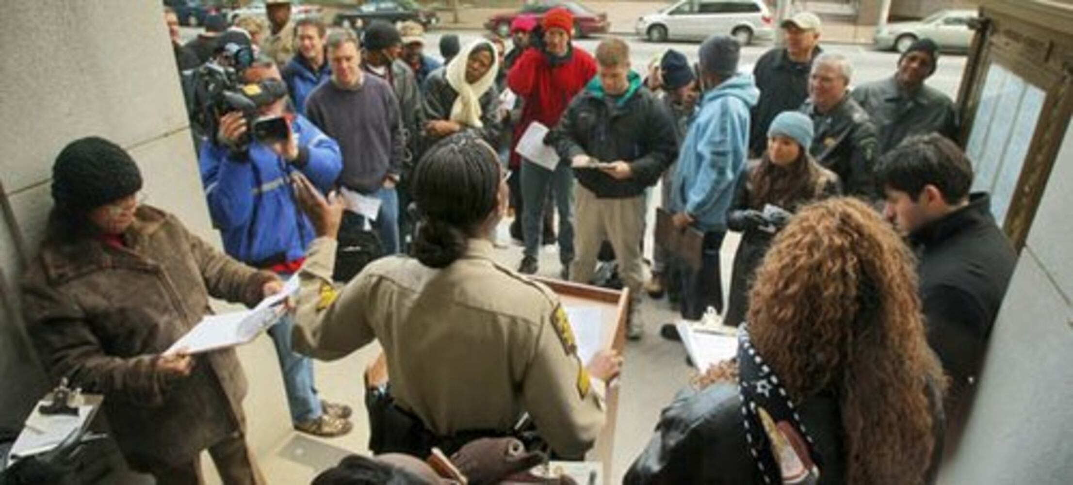 Foreclosure auction