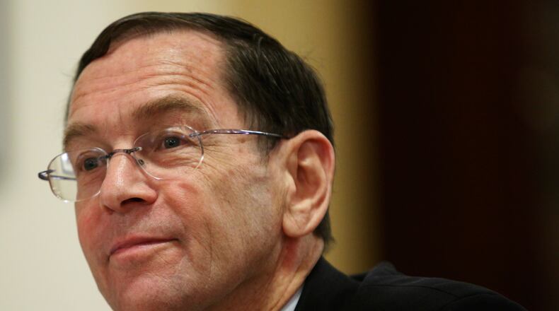 FILE - Bruce Fein testifies on Capitol Hill in Washington, April 1, 2009. (AP Photo/Manuel Balce Ceneta, File)
