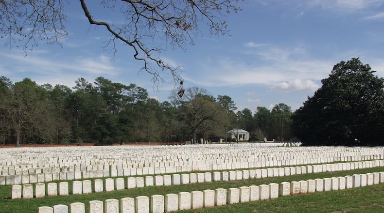 Andersonville National Cemetery in Sumter County has many Confederate dead. (Credit: National Park Service)