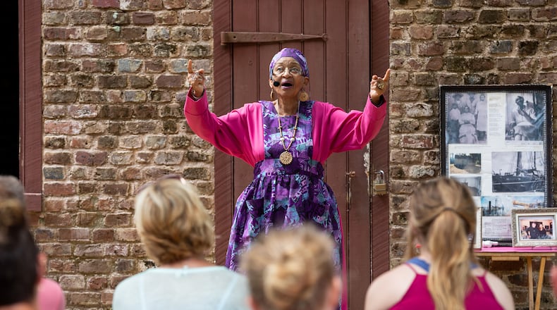 Gloria Ford tells the story of the Gullah people at Boone Hall Plantation & Gardens in Mt. Pleasant, South Carolina.
Courtesy of Boone Hall