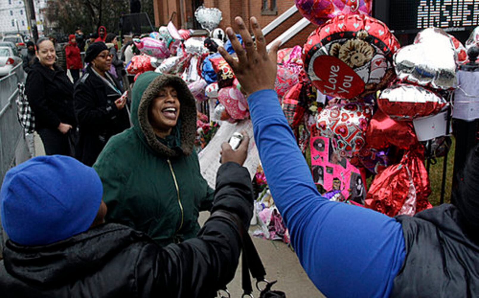 Fans mourn the loss of Whitney Houston