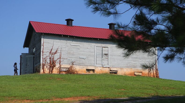 The original apple house built in 1925 sits at the top of the U-Pick orchard at Mercier Orchards. Curtis Compton/ccompton@ajc.com