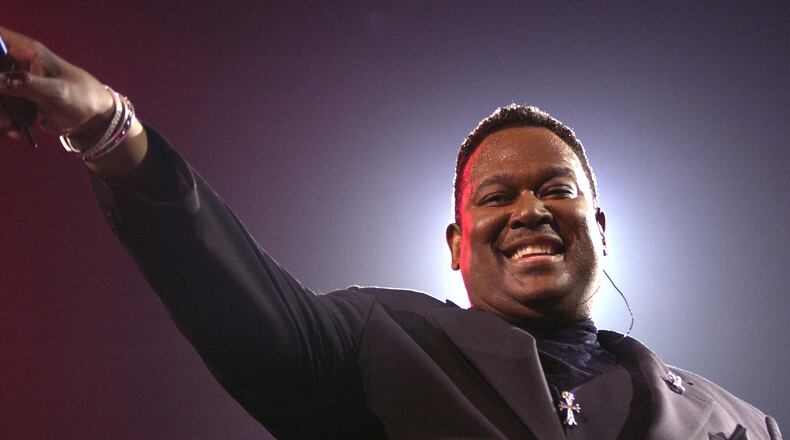 LAS VEGAS, NV - SEPTEMBER 20: Singer Luther Vandross performs at the Mandalay Bay Resort September 20, 2002 in Las Vegas, NV. (Photo by Scott Harrison/Getty Images) Luther Vandross is one of the core artists on Old School 99.3/1010 CREDIT: Getty Images