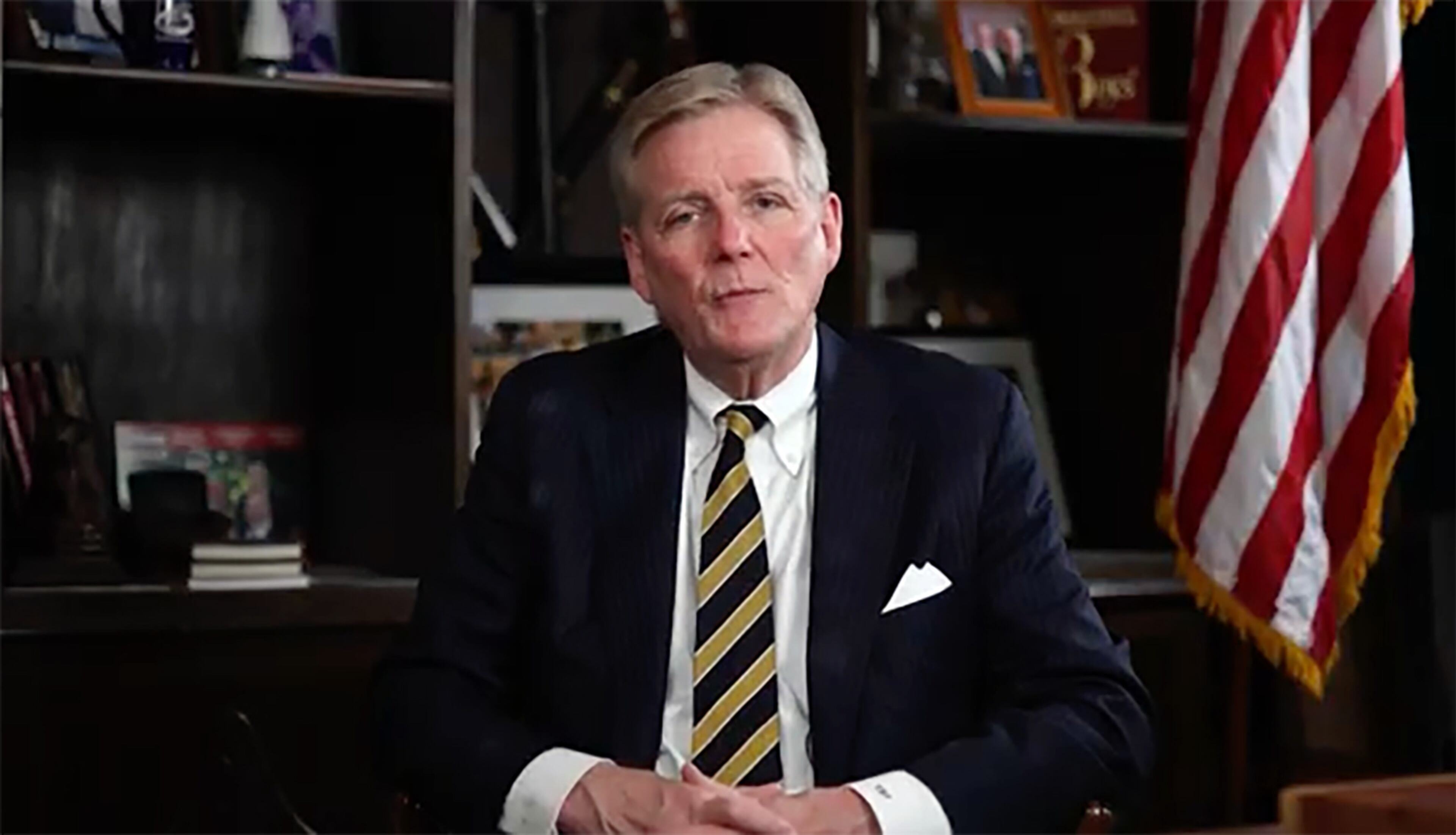 Brant Frost IV, founder of First Liberty Building & Loan, consented to federal regulators taking over the companies — without admitting or denying the allegations — according to the SEC. (YouTube screengrab)