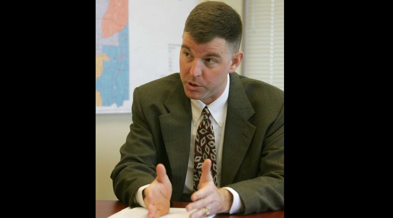 John McDonough, Sandy Springs' first city manger, might be leaving to Greenville, South Carolina, where he has been announced as a finalist for a position.